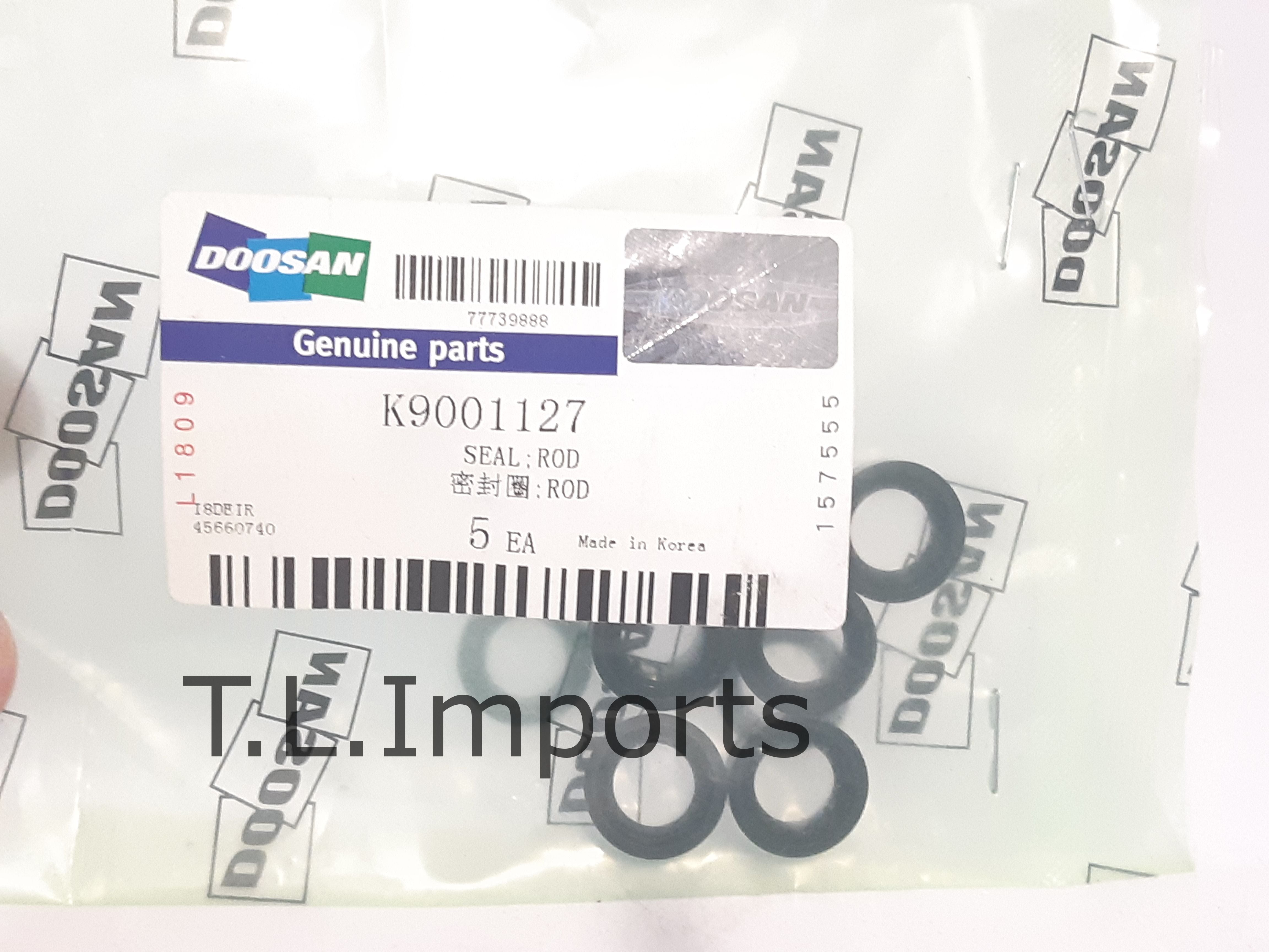 Doosan Seal Rod - K9001127 and 401107-00682 Doosan Seal Rod - K9001127 and 401107-00682